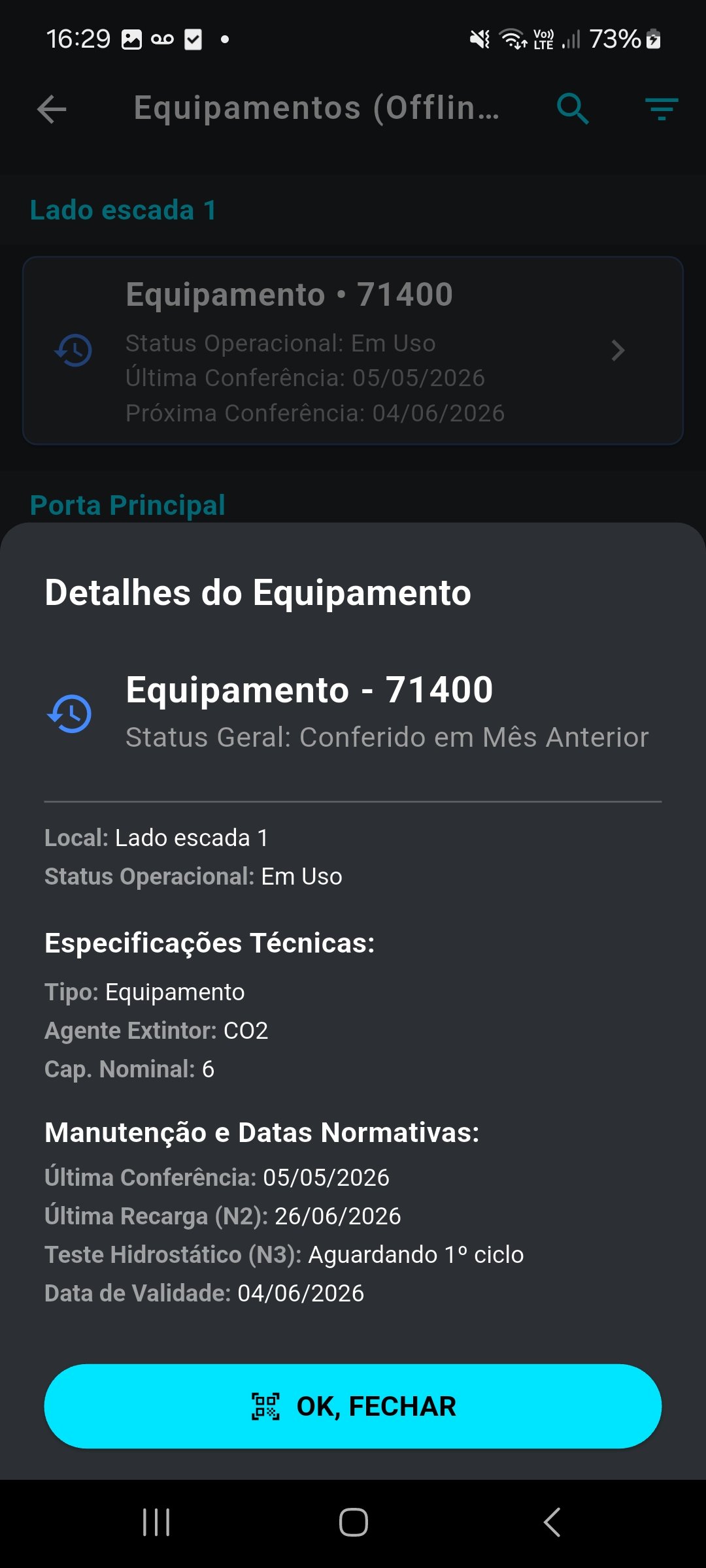 Sinistria App Tela 3