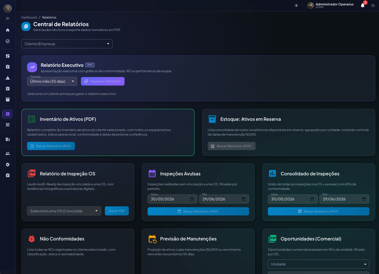 Dashboard de Relatórios